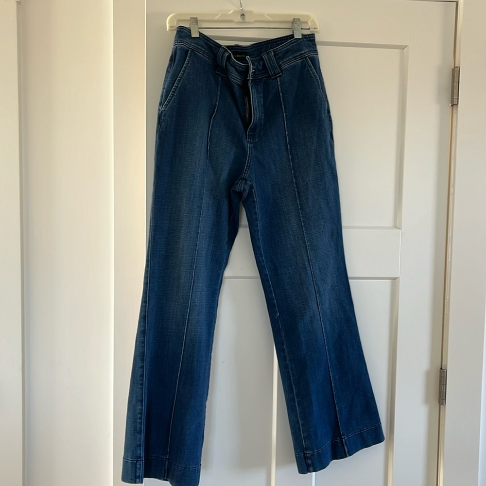 Talbots Vintage looking flare leg jeans ! Like new.  Darker rich color